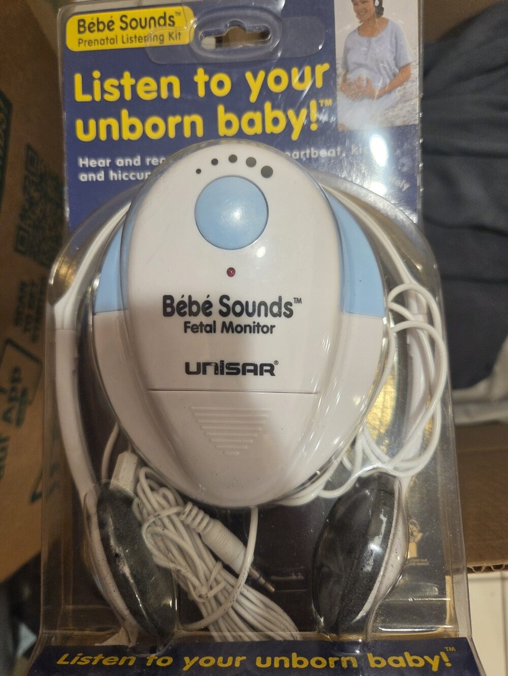 Bébé Sounds Unisar Fetal Monitor - White & Light Blue